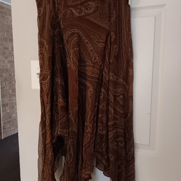 Ralph Lauren 100% silk skirt, size 8 - Picture 3 of 4
